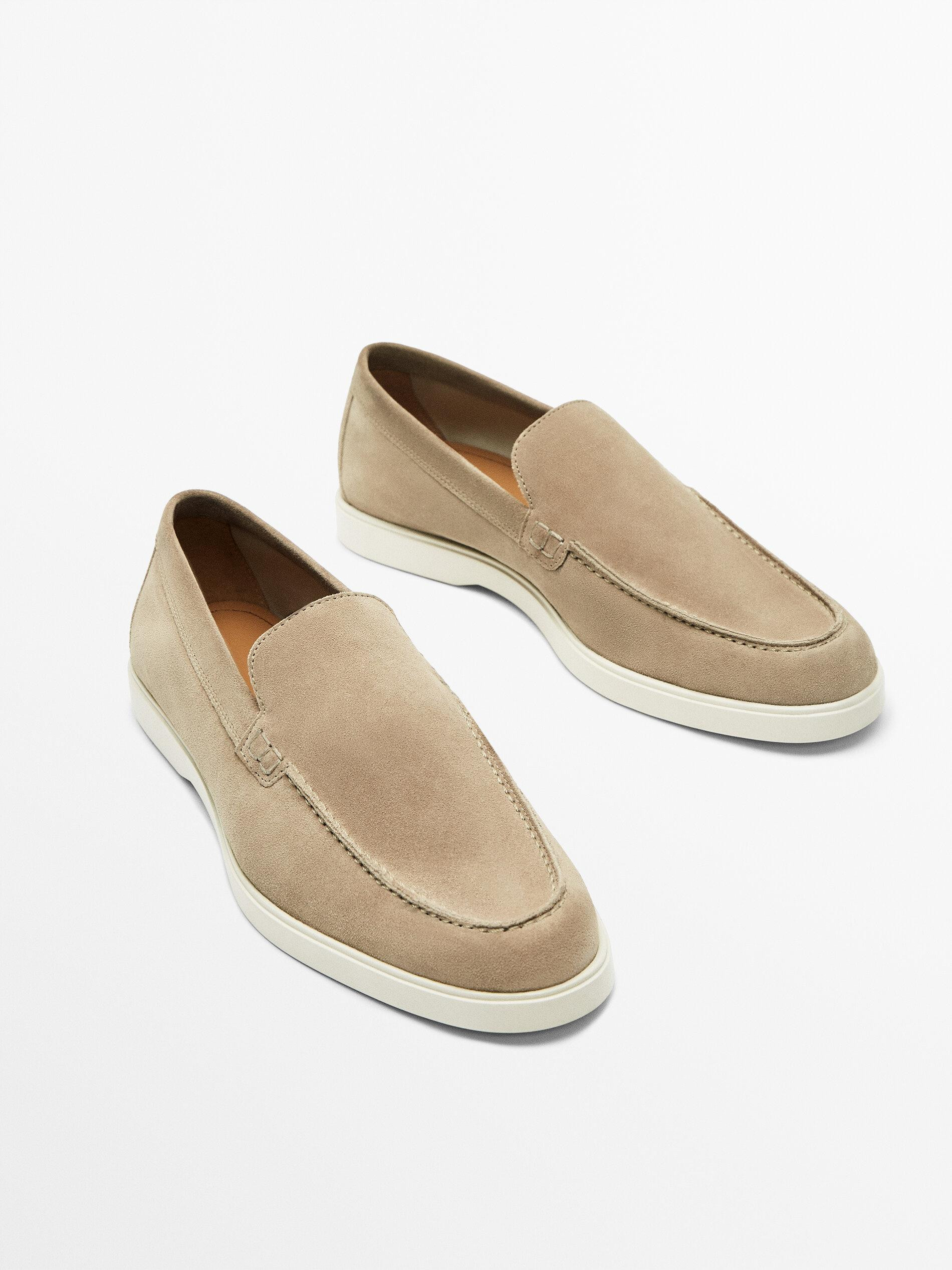 Loafer aus Rauleder | Massimo Dutti DE