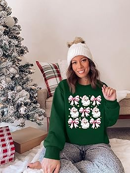 LUKYCILD Sleigh Christmas Sweatshirt Women Sleigh Girl Sweatshirt Merry Christmas Shirt Funny Xma... | Amazon (US)