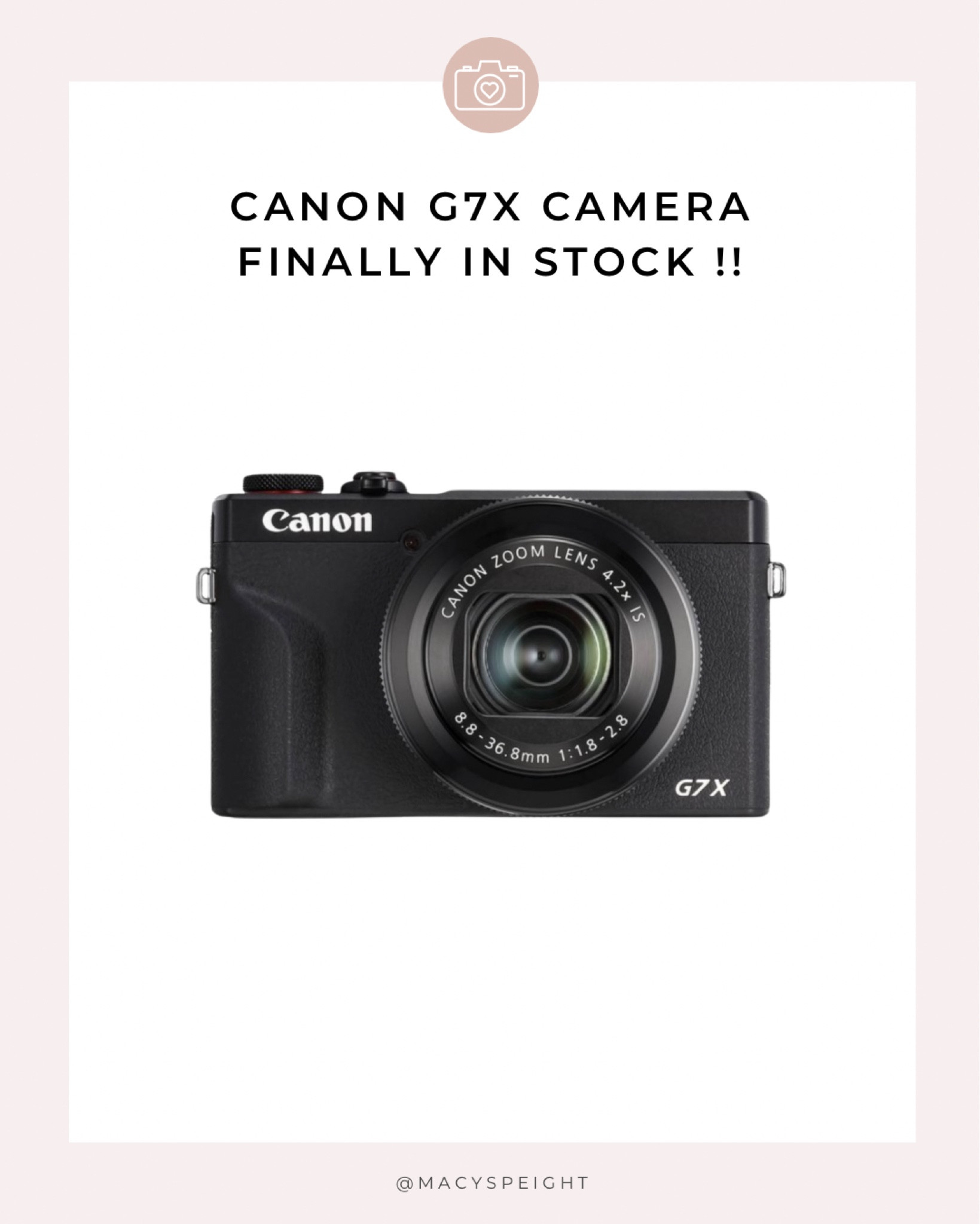 canon g7x camera is finally back in stock!! get it now before it’s gone again!! 

#LTKTravel #LTKGiftGuide
