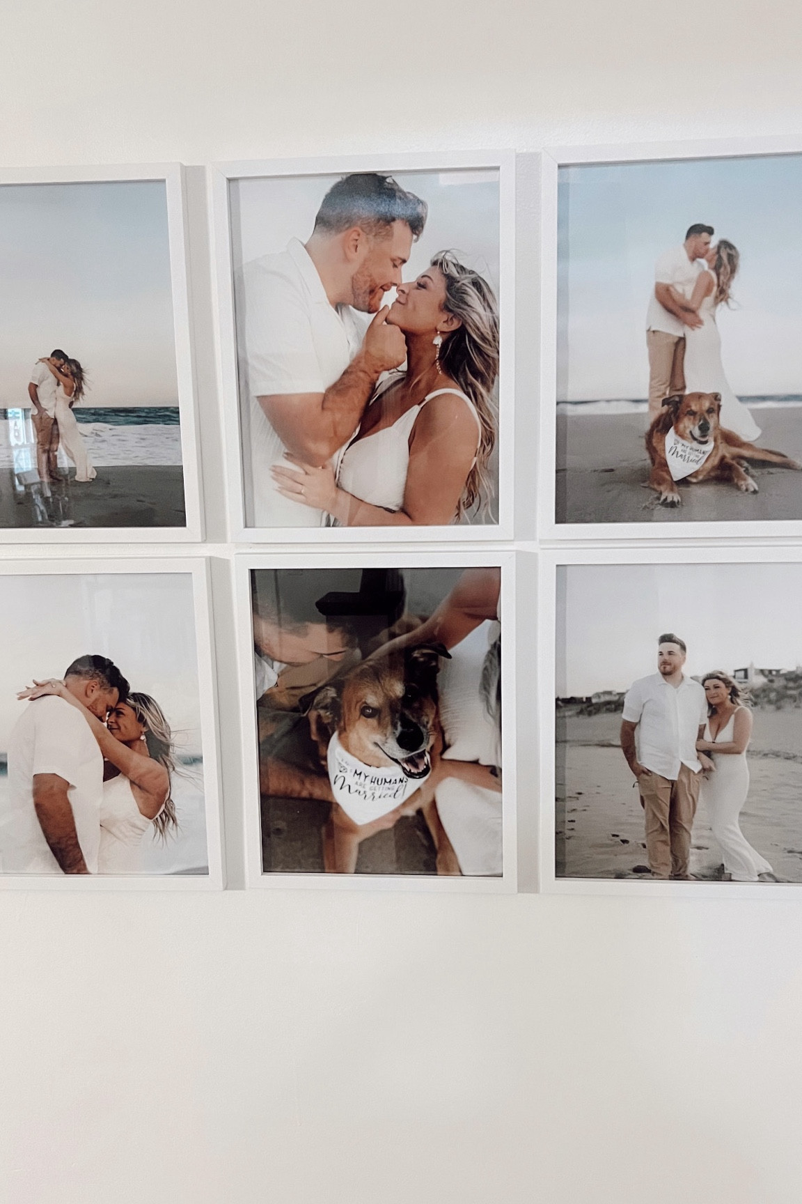 Made my gallery wall vision come to life today 🥰📷💍🤍