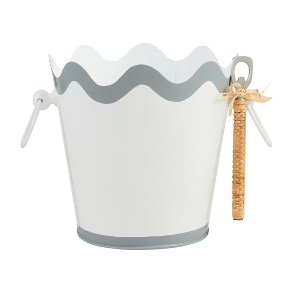 Scalloped Ice Bucket Set | Mud Pie