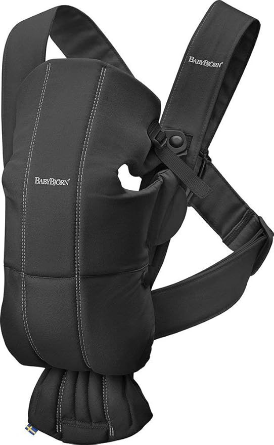 BABYBJÖRN Baby Carrier Mini, Cotton, Black | Amazon (US)