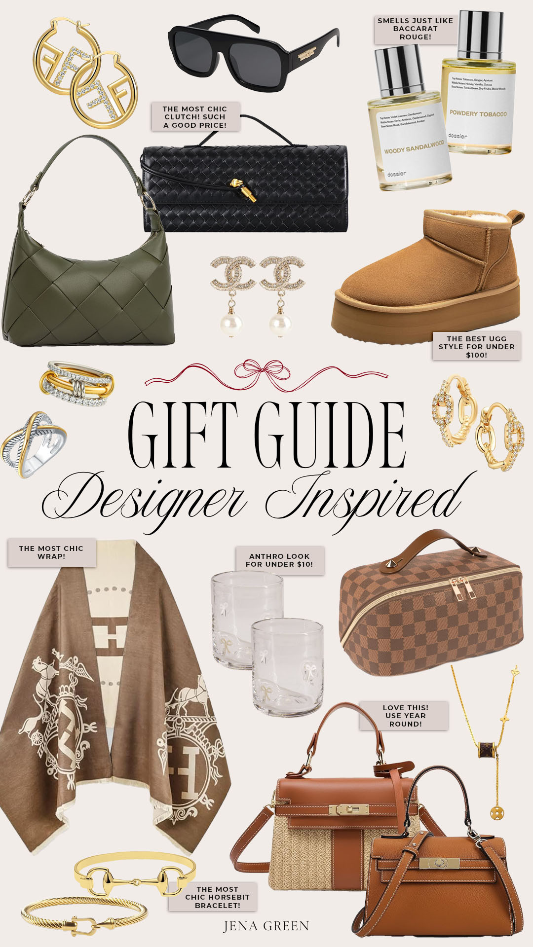 Designer Inspired Gift Guide | Gift Guide for Her | Gift Guide Look for Less 

 #LTKGiftGuide #LTKHoliday #LTKSeasonal