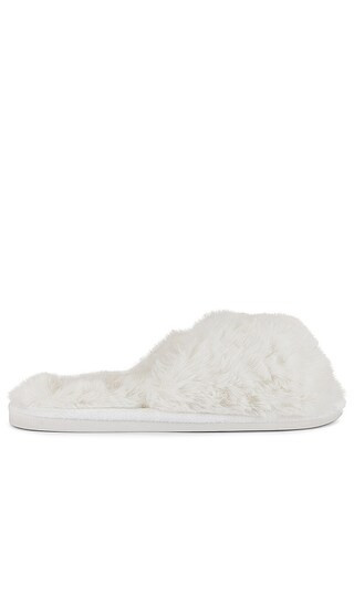 Plush Slipper in Ivory | Revolve Clothing (Global)