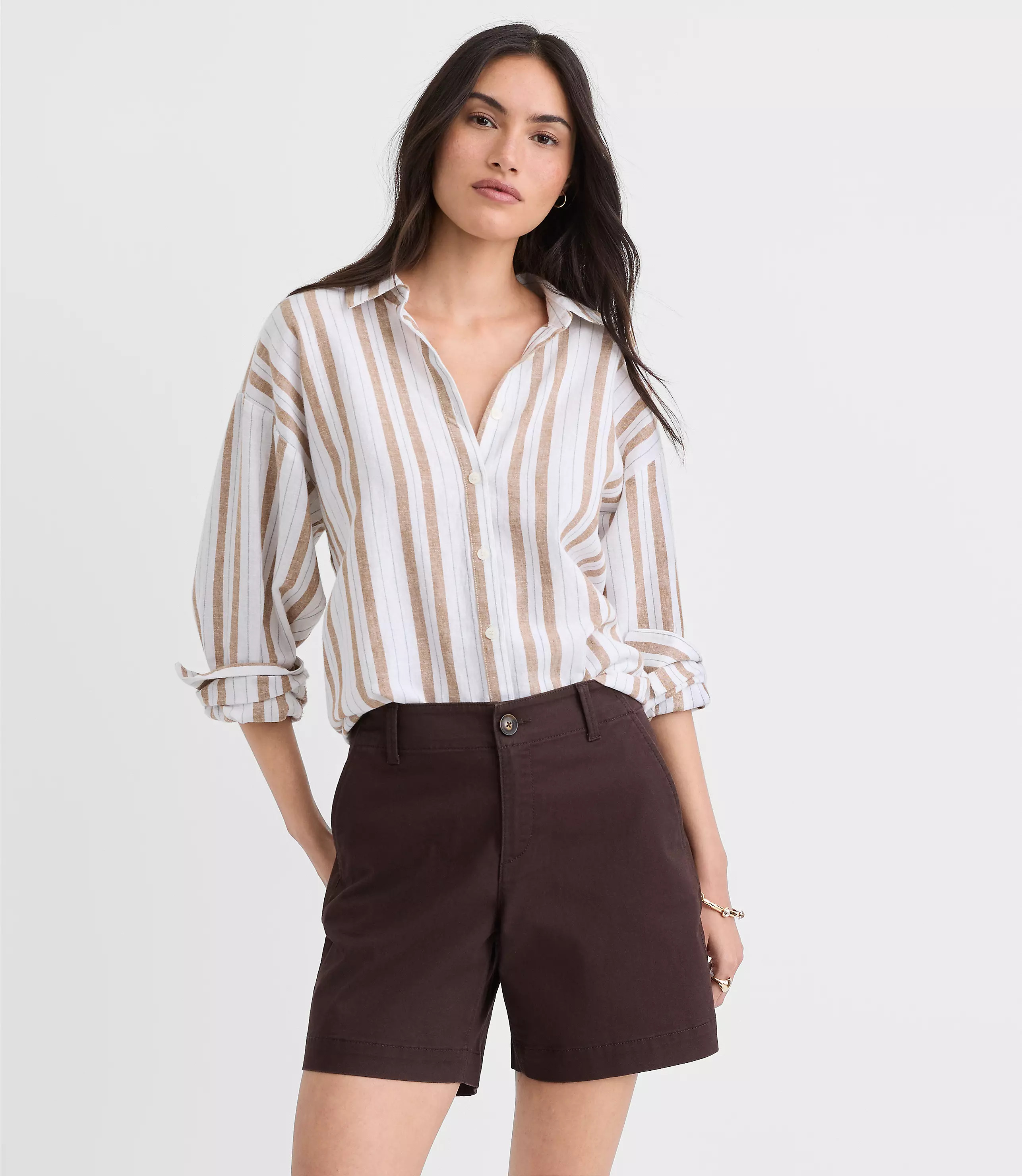 Monroe Chino Shorts | LOFT