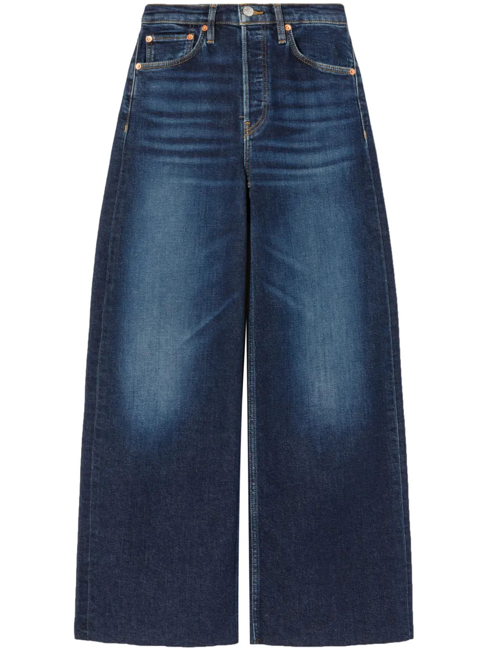 RE/DONE high-rise wide-leg Jeans  - Farfetch | Farfetch Global
