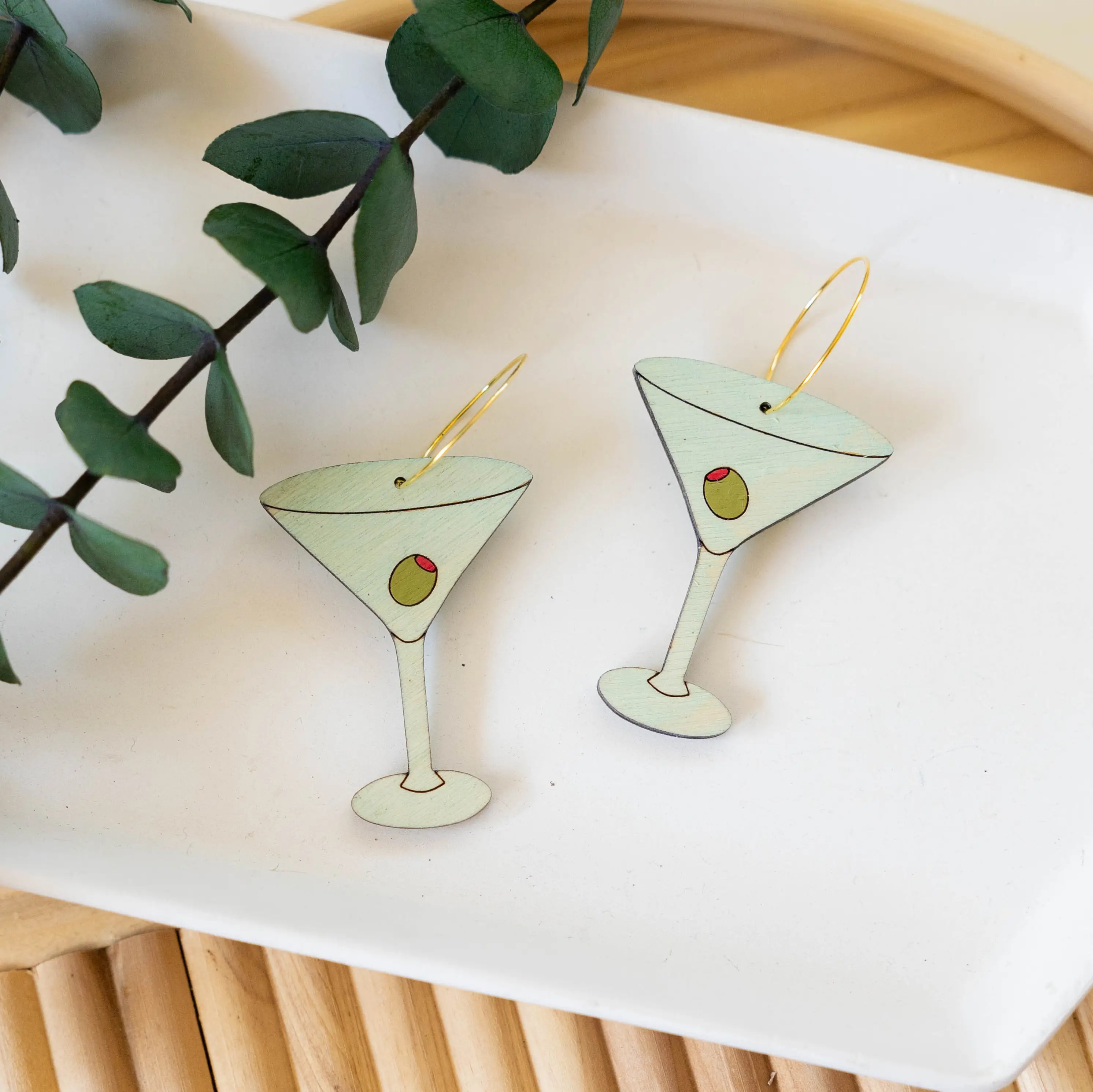 Martini Hoop Earrings | Le Chic Miami