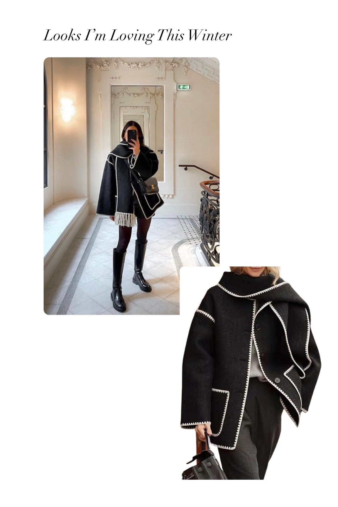 Looks I’m Loving: The Scarf Jacket!! 

#LTKSeasonal #LTKGiftGuide #LTKHoliday