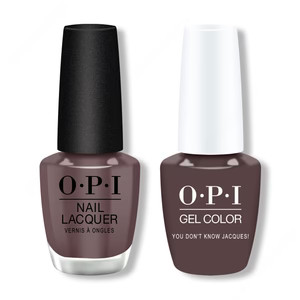 OPI - Gel & Lacquer Combo - You Don't Know Jacques - Brown Gel & Lacquer Polish - OPI-GL-GCF15-NL... | Beyond Polish