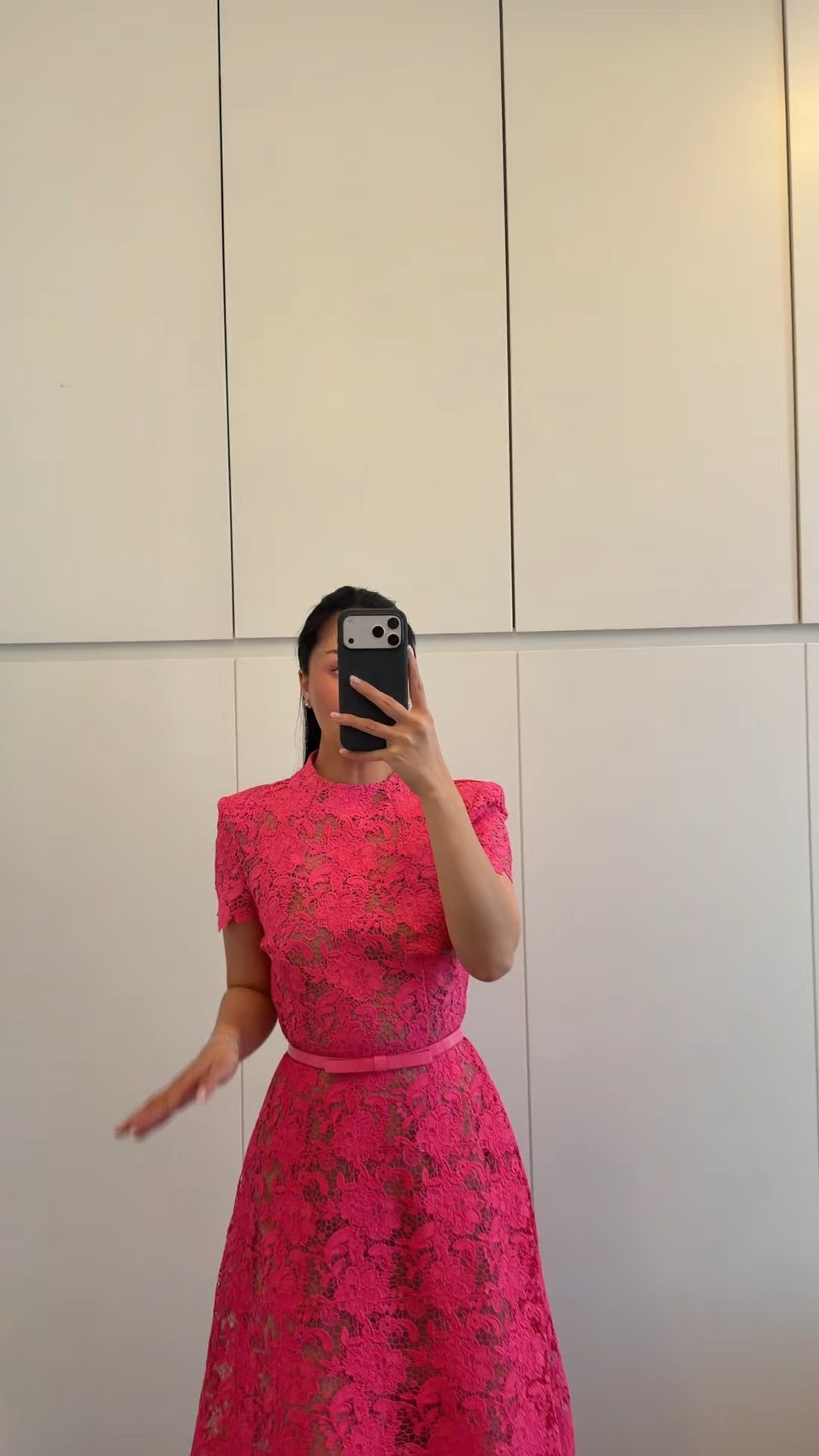 Wedding guest dress look, love the pink lace on this and the length is so elegantly

#LTKWedding #LTKootd #LTKgrwm