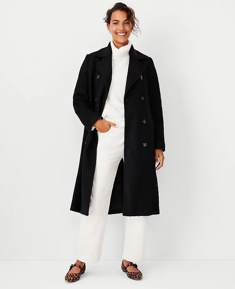 Textured Double Breasted Coat | Ann Taylor (US)