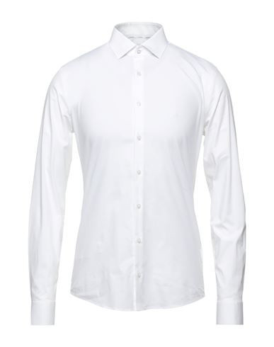 Calvin Klein Man Shirt White Size 17 ½ Organic cotton, Elastane | YOOX (US)