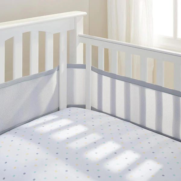Breathable Baby Grey Breathable Mesh Crib Liner | Bed Bath & Beyond