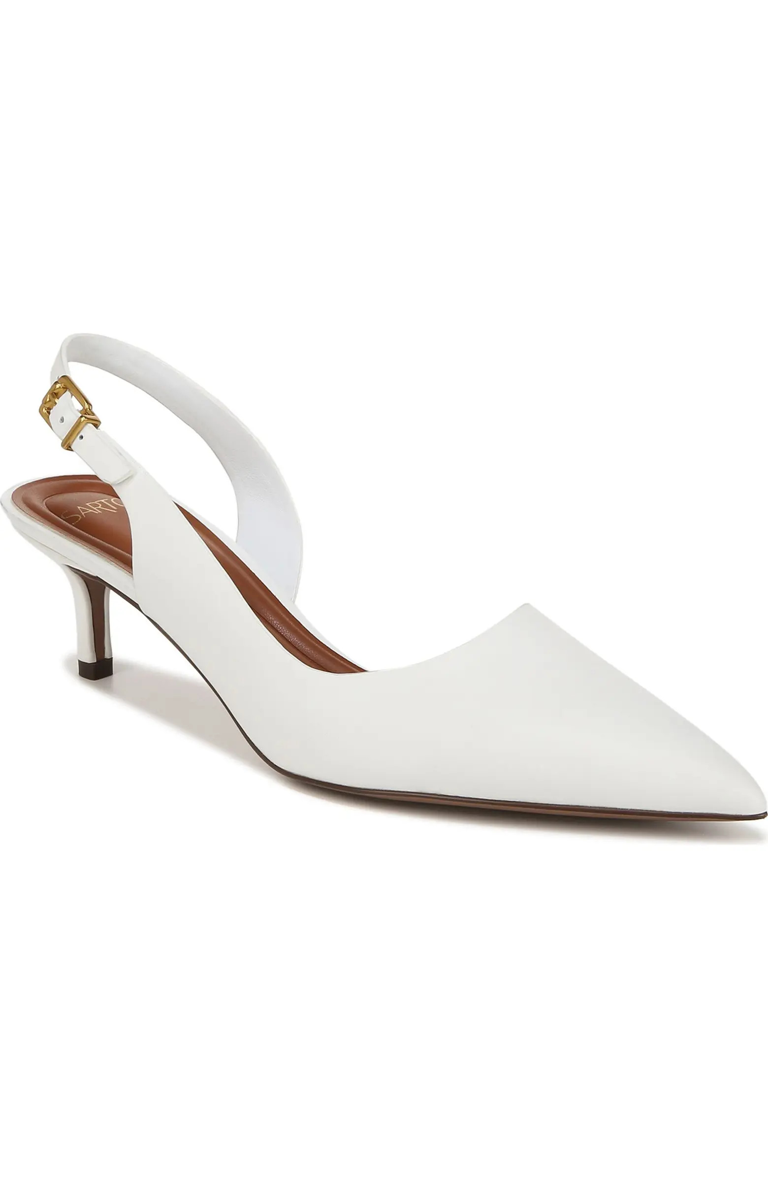 SARTO by Franco Sarto Kimberly Half d'Orsay Pointed Toe Kitten Heel Pump (Women) | Nordstromrack | Nordstrom Rack