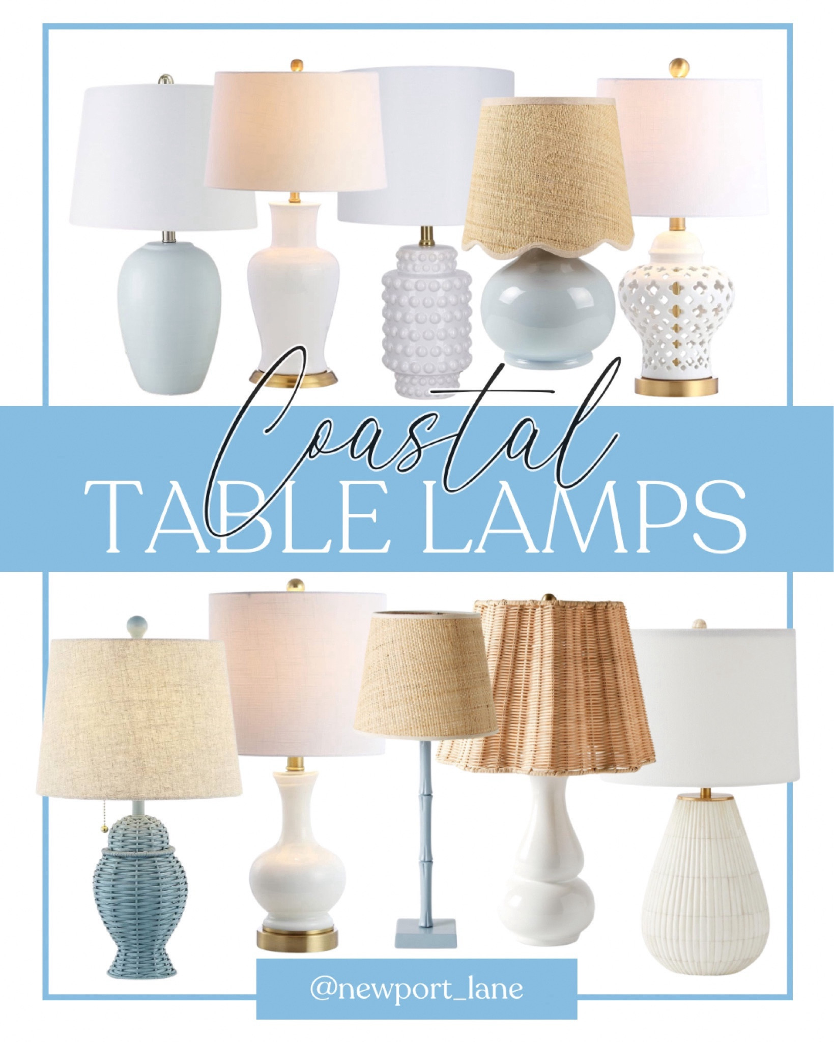 Coastal table lamps roundup! Lots of different styles, colors, and price-points!! 
11/9

#LTKFindsUnder100 #LTKStyleTip #LTKHome