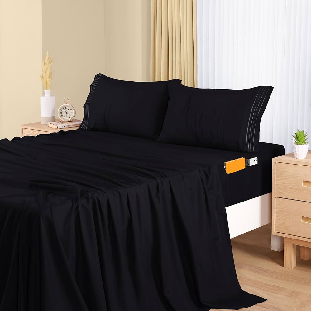 Utopia Bedding King Sheet Set – Soft Microfiber 4 Piece Hotel Luxury Bed Sheets with Deep Pocke... | Amazon (US)