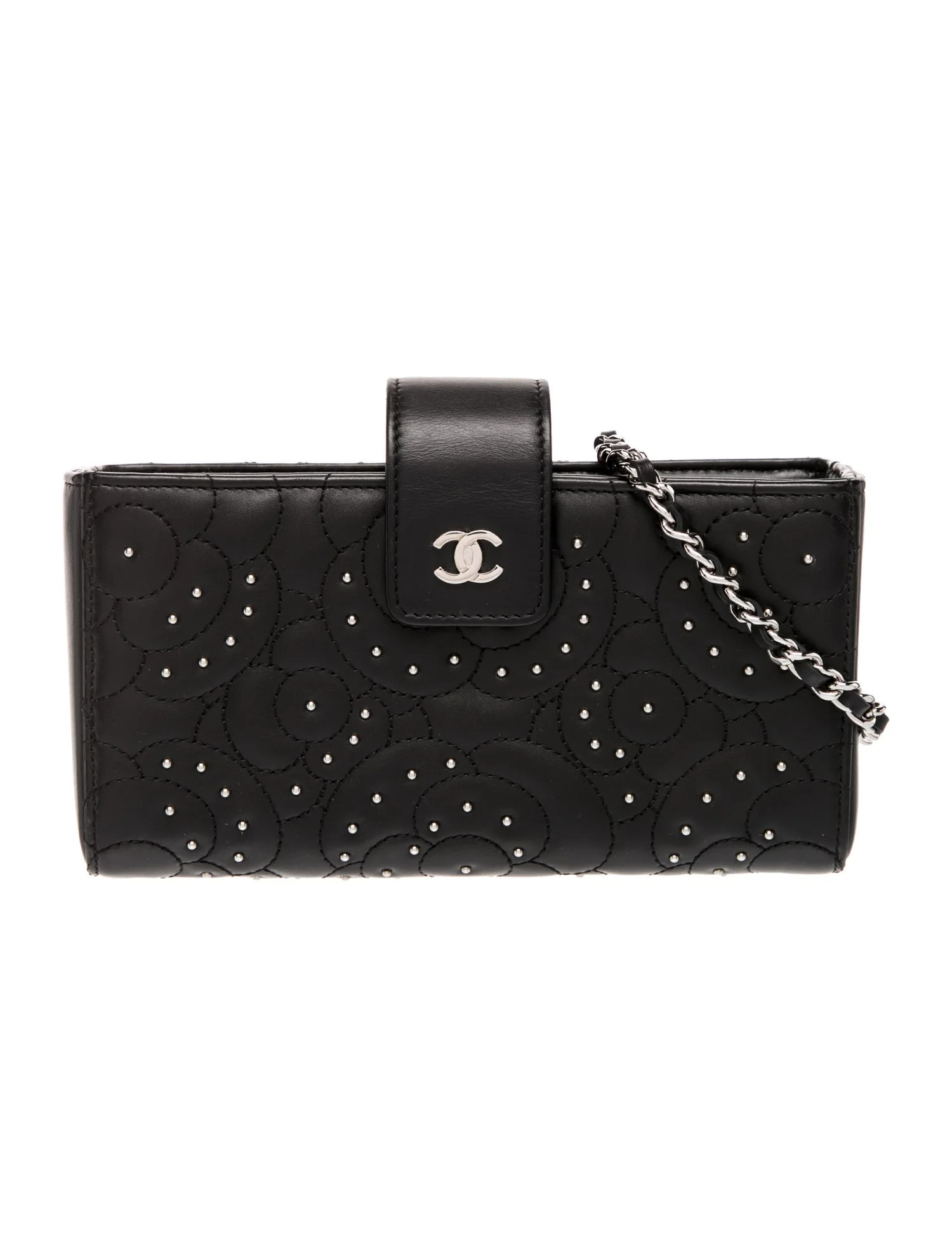 Studded Camellia Shoulder Bag | The RealReal