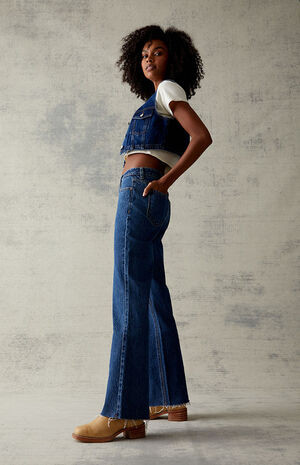 PacSun Eco Dark Blue Vintage Bootcut Jeans | PacSun