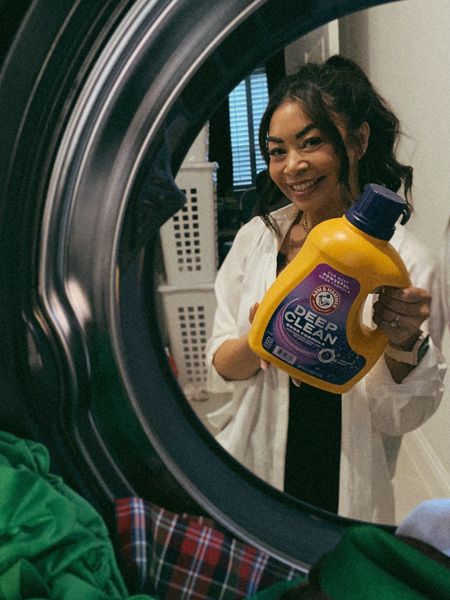 #ad I am partnering up with Arm & Hammer to tell you about my favorite new secret weapon when it comes to my family's laundry! Everyday dirt and stink linger longer than we think and no matter how cute those clothes and kids are, everyday odor does not discriminate! Now clean deeper with Arm & Hammer Deep Clean Odor Formula Radiant Burst Laundry Detergent. The most powerful odor-eliminating formula from Arm & Hammer yet! Featuring pH Power Technology with millions of ionic micro-scrubbers that penetrate odors and dirt deep between fibers. This high efficiency detergent eliminates odors leaving your clothes smelling so fresh and so clean! Works in all machines and at all wash temperatures as an effective laundry odor remover. #AHDeepClean #DeepClean #ArmandHammerPartner



#LTKFamily #LTKKids #LTKHome