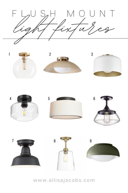 Quickly update your space and remove those boring boob lights with these modern flush mount fixtures 💡

#LTKhome