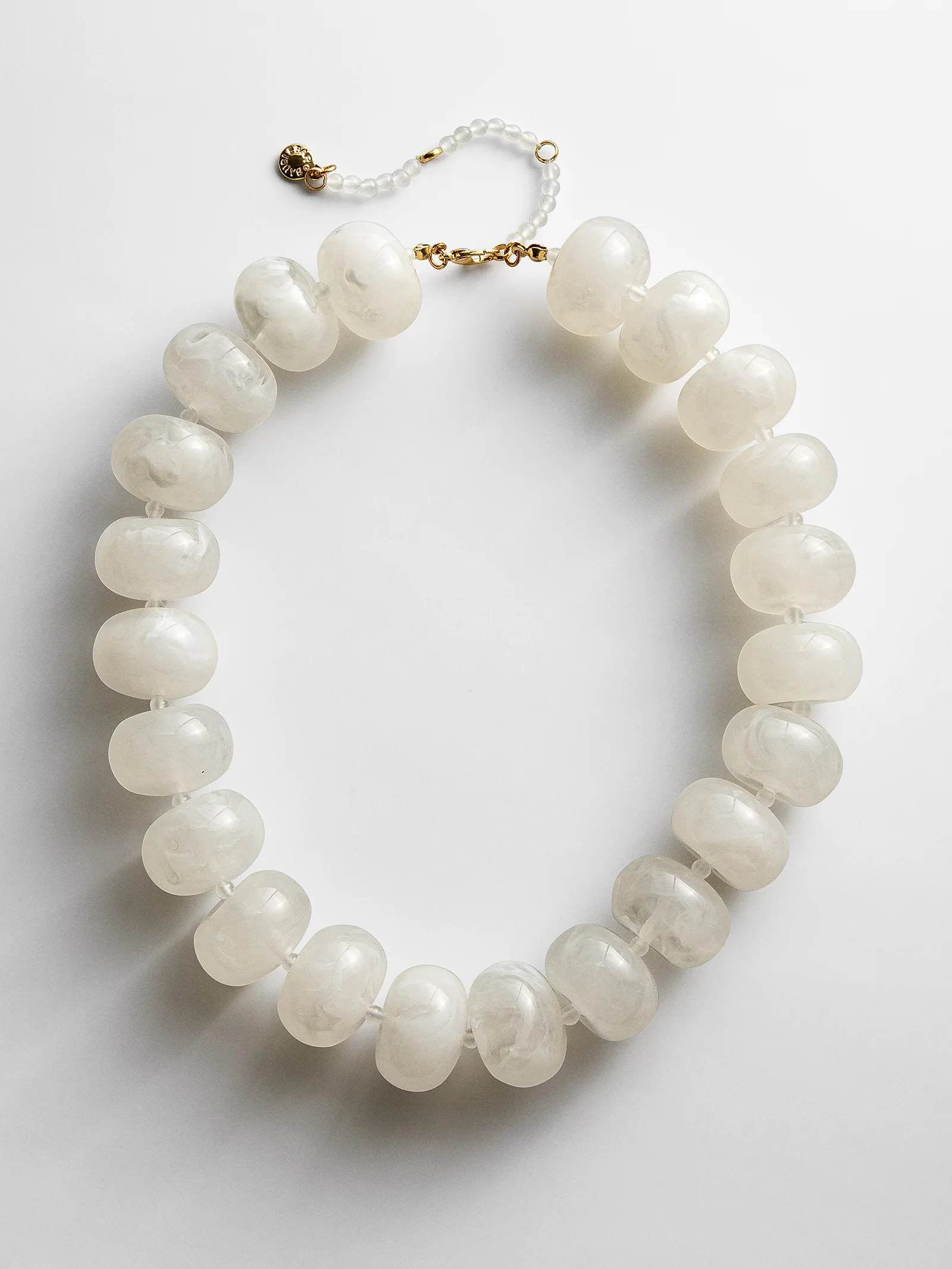 Joan Semi-Precious Necklace - White | BaubleBar