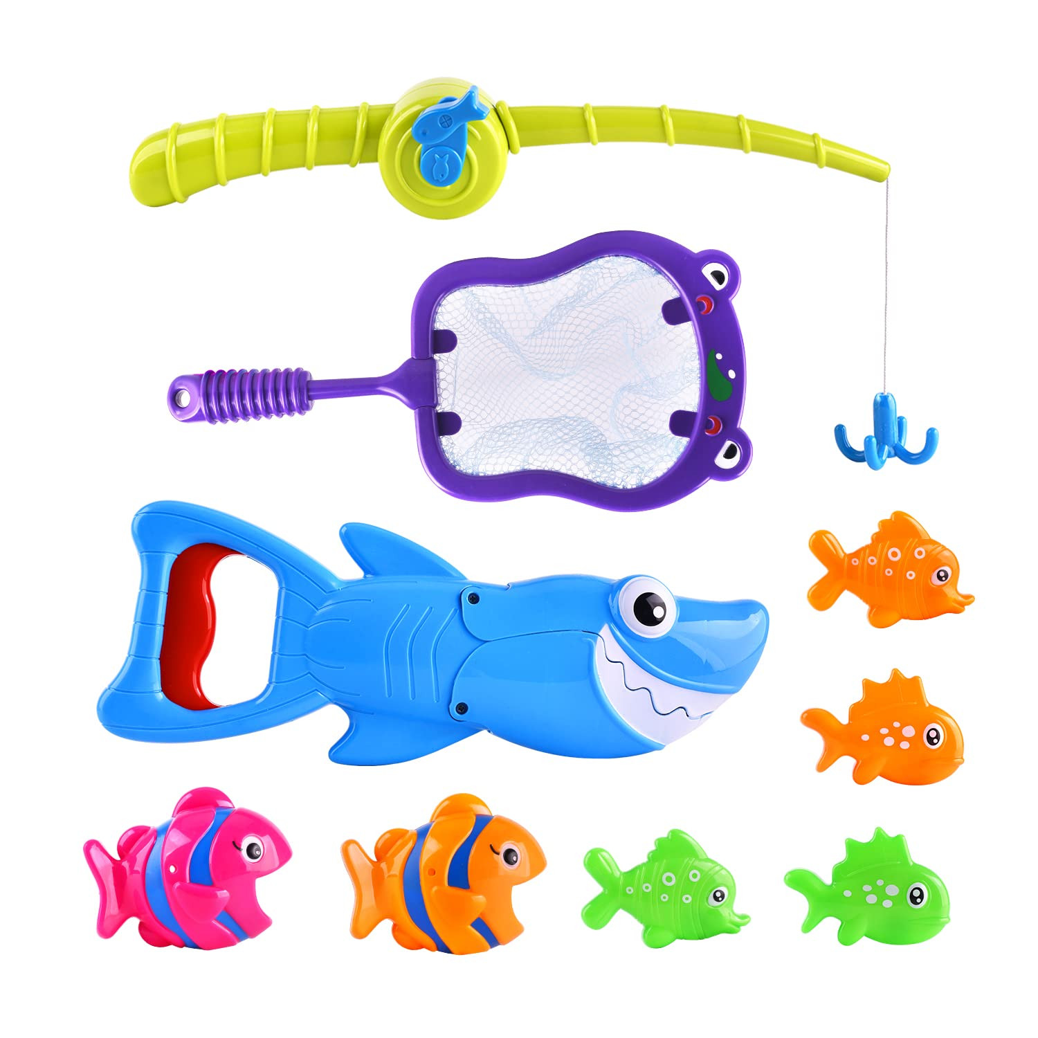 Bath Toys for Kids Shark Fishing Game Set for Toddlers Non-Toxic Bathtub & Pool Toys for Ages 3-8... | Amazon (US)