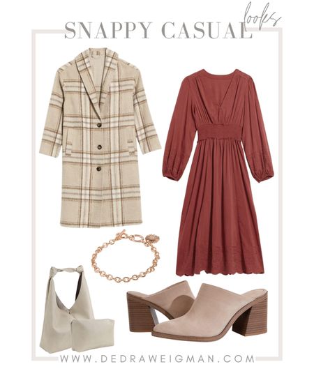 Fall outfit inspiration! This fall dress is perfect for work or play. Pair it with this plaid fall coat and it’s the perfect combo! 

#falloutfit #fallcoat #boots #falldress 

#LTKunder100 #LTKstyletip #LTKSeasonal