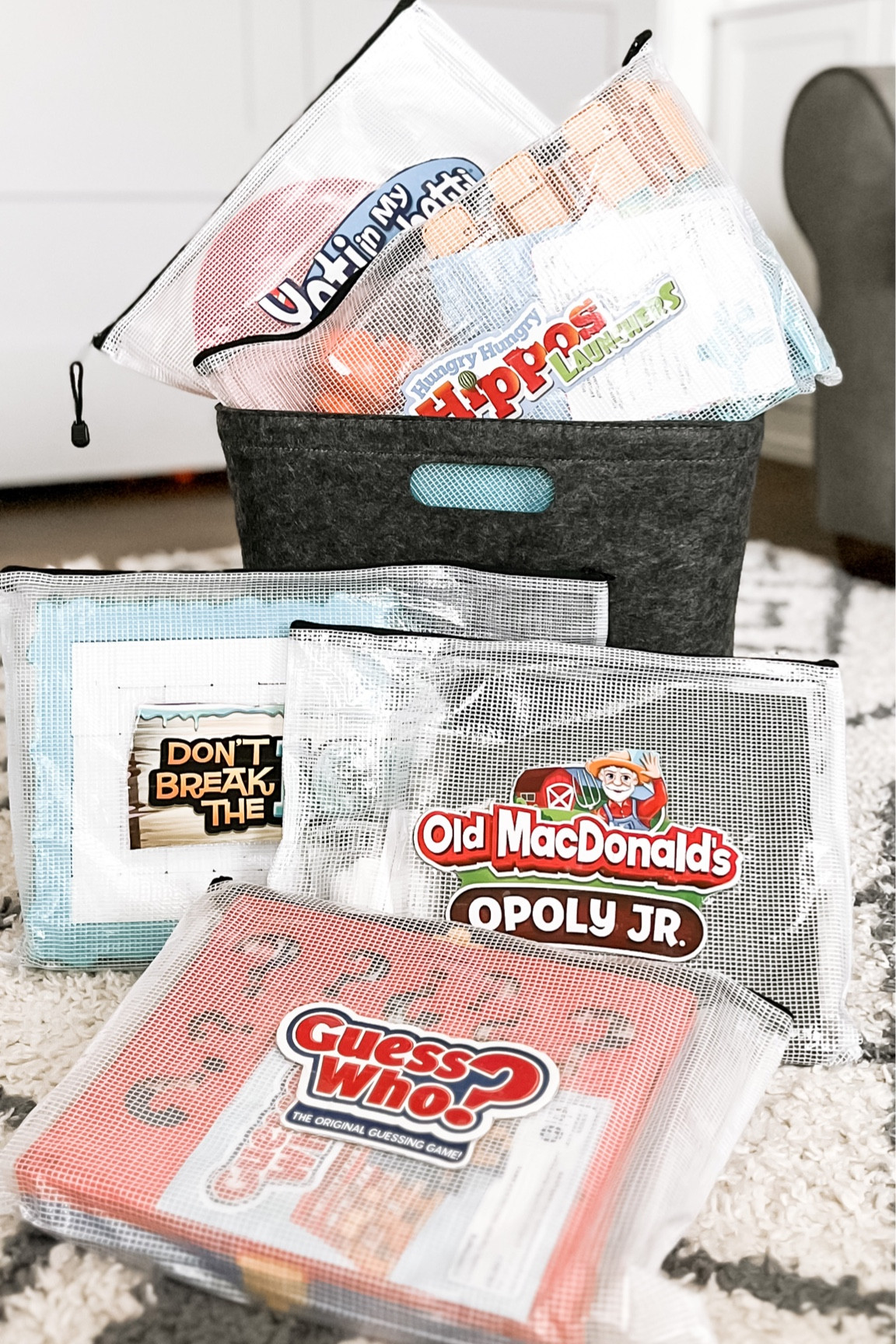 Board game, organization and storage mesh, organizing bags felt storage bin, play room, kids, toy storage, kids room, organization, clean supplies Amazon finds target deals

#LTKhome #LTKFind #LTKunder50