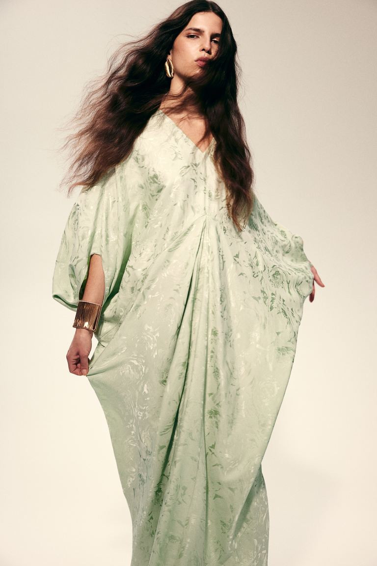 Jacquard-weave Kaftan Dress | H&M (US + CA)