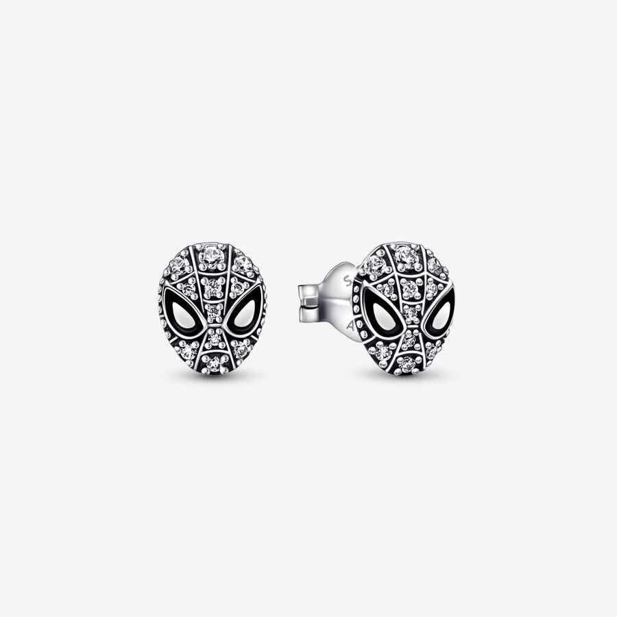Marvel Spider-Man Mask Pavé Stud Earrings | Pandora (US)