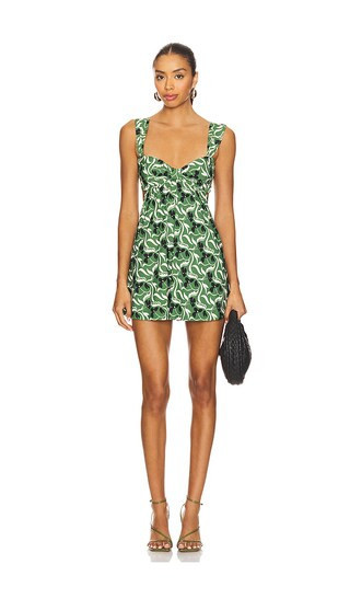 Montce Devin Mini Dress in Green. - size XS | Revolve Clothing (Global)