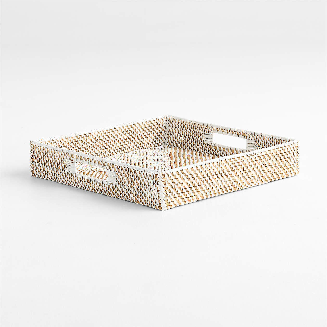 Sedona Honey Square Tray16" + Reviews | Crate & Barrel | Crate & Barrel