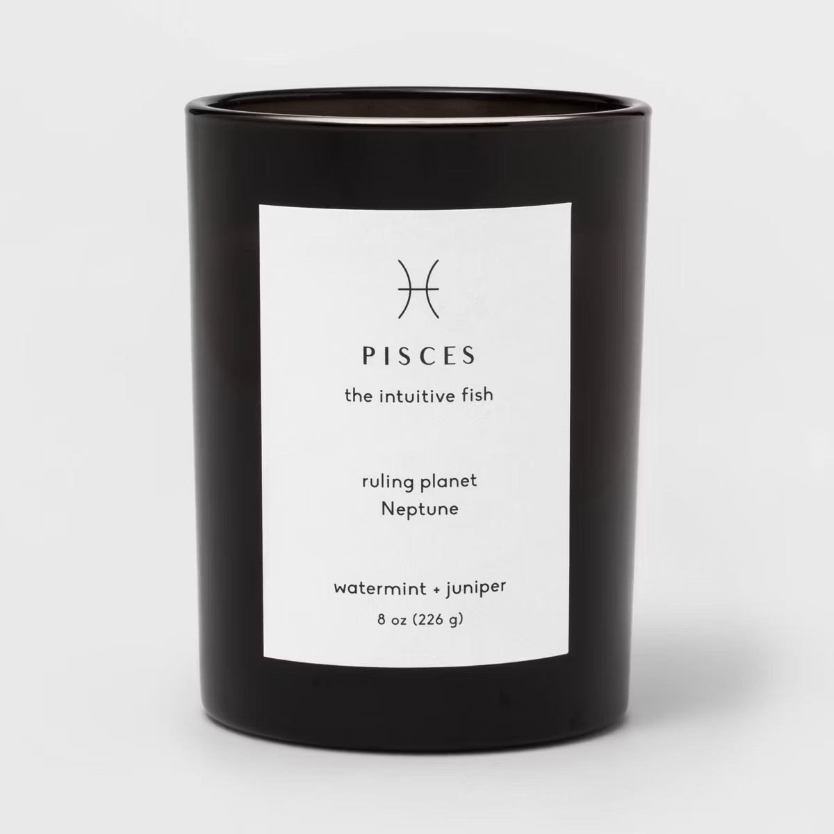 8oz Glass Jar Zodiac Candles Black - Threshold™ | Target