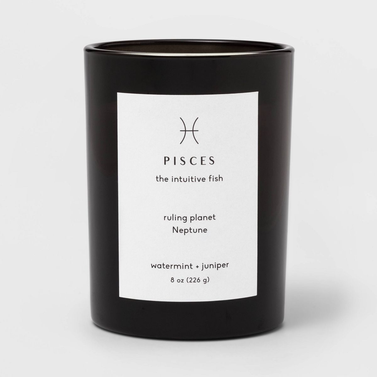 8oz Glass Jar Zodiac Candles Black - Project 62™ | Target
