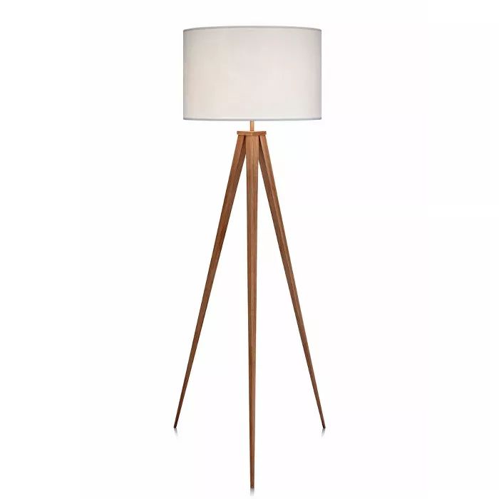 Allora Mid-Century Modern Tripod Floor Lamp with Drum Shade - Versanora | Target