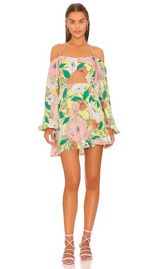 Dolly Mini Dress in Spring Lime Bouquet | Revolve Clothing (Global)