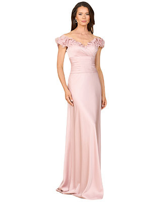 Lara Women's Off Shoulder Satin Gown - Macy's | Macy's