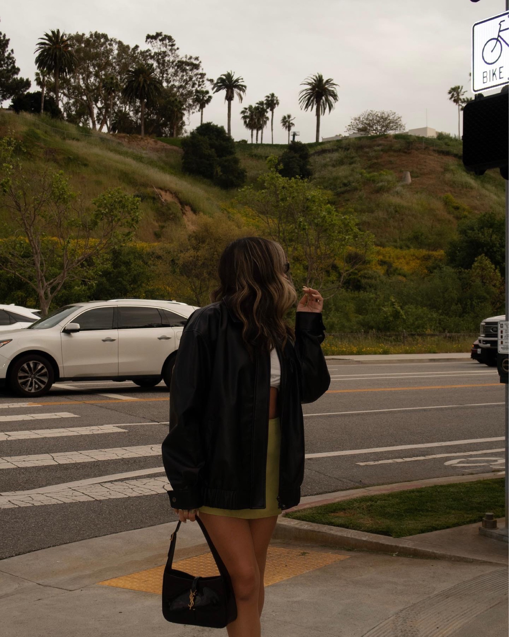 perfect summer ootn fit 🖤
#leatherjacket #blackjacket #greenskirt #revolve #revolvestyle #revolvefashion #ootd #yslbag #designer #ootn

#LTKfit #LTKFind #LTKstyletip