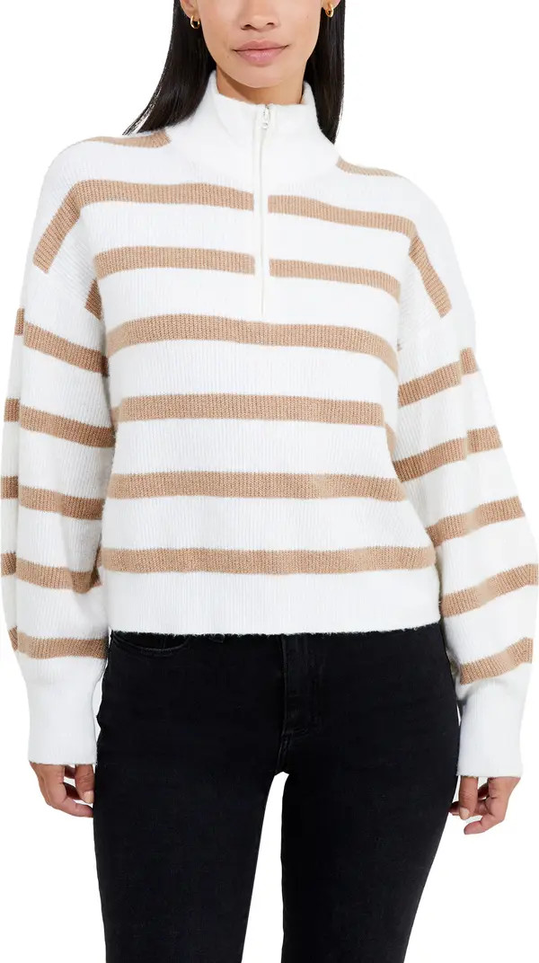 Vhari Stripe Half Zip Sweater | Nordstrom
