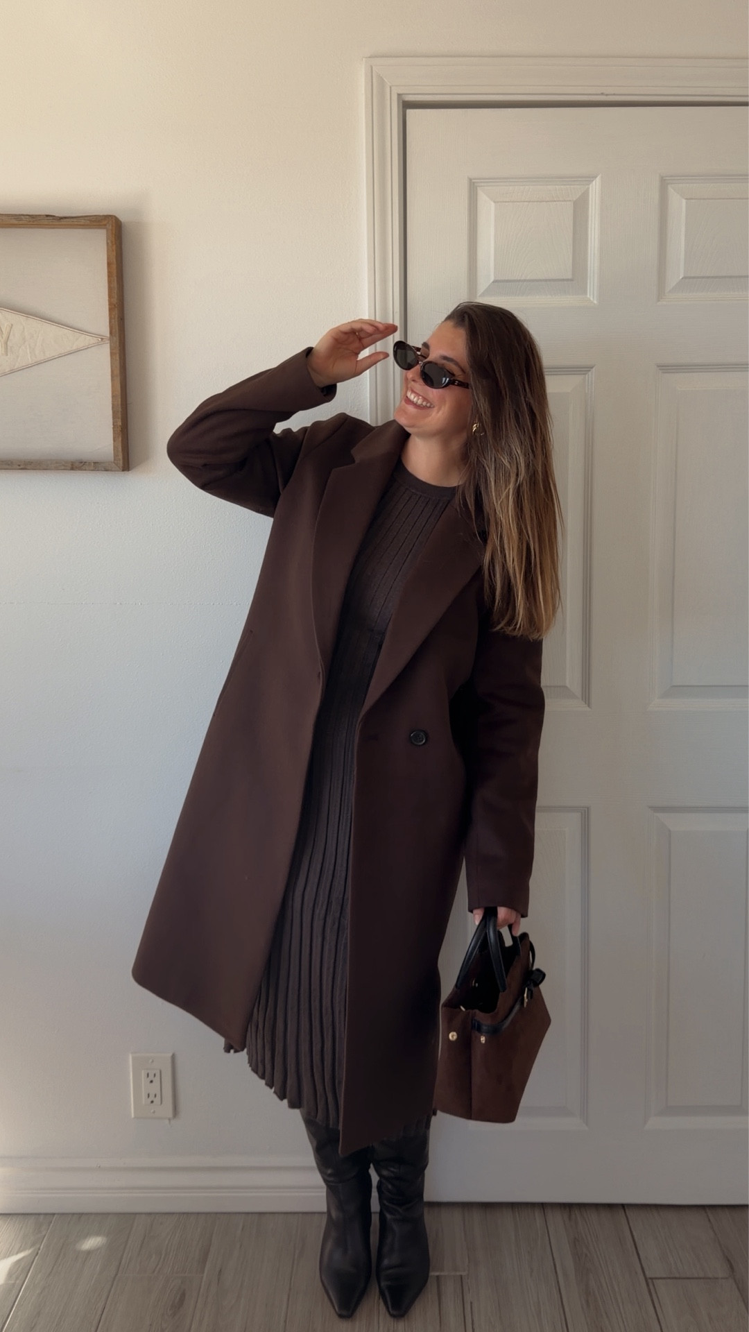 A little monochrome chic moment 🤎 Two looks styled with 3 of my recent favorite pieces from @onequince ✨

I’ll be living in this comfortable knit dress, the chocolate brown wool coat is so cozy and the shade feels perfect for the season, and I fell in love with the oversized leather jacket moment! 🖤 Which look is your favorite?

#quincepartner #frenchstyle #chicstyle #falloutfitideas #minimaliststyle  #ootd #outfitinspiration

#LTKStyleTip #LTKSeasonal #LTKGiftGuide