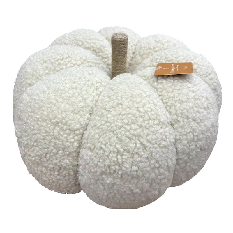 Pumpkin Shaped Boucle Throw Pillow, 12x10 | At Home