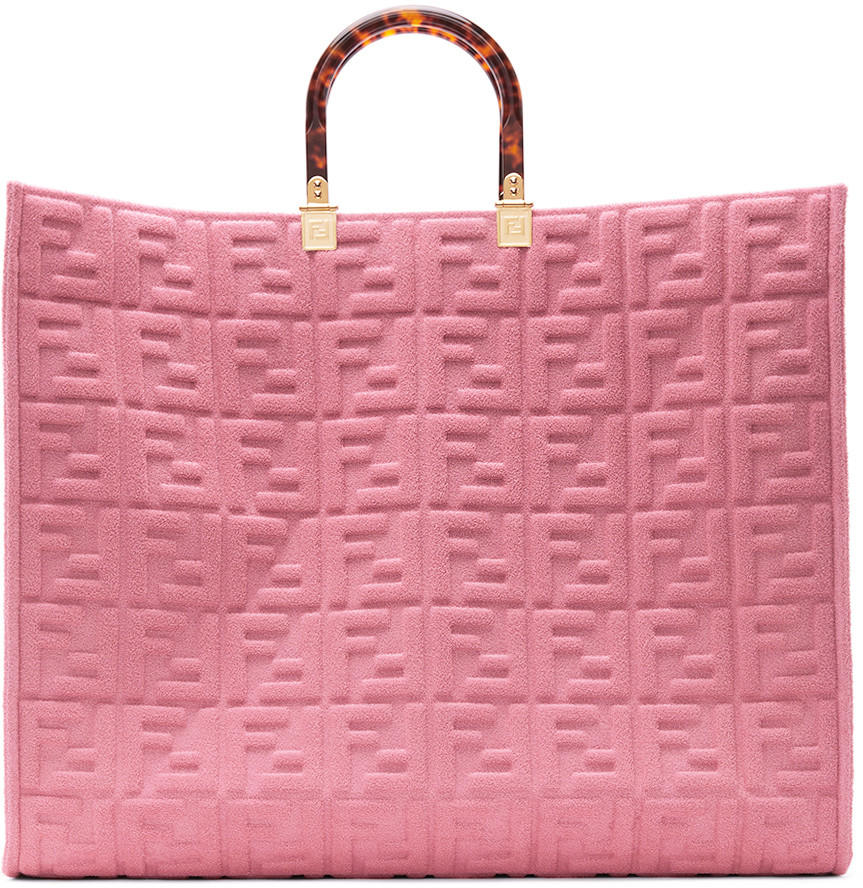 Pink 'Forever Fendi' Sunshine Shopper Tote | SSENSE