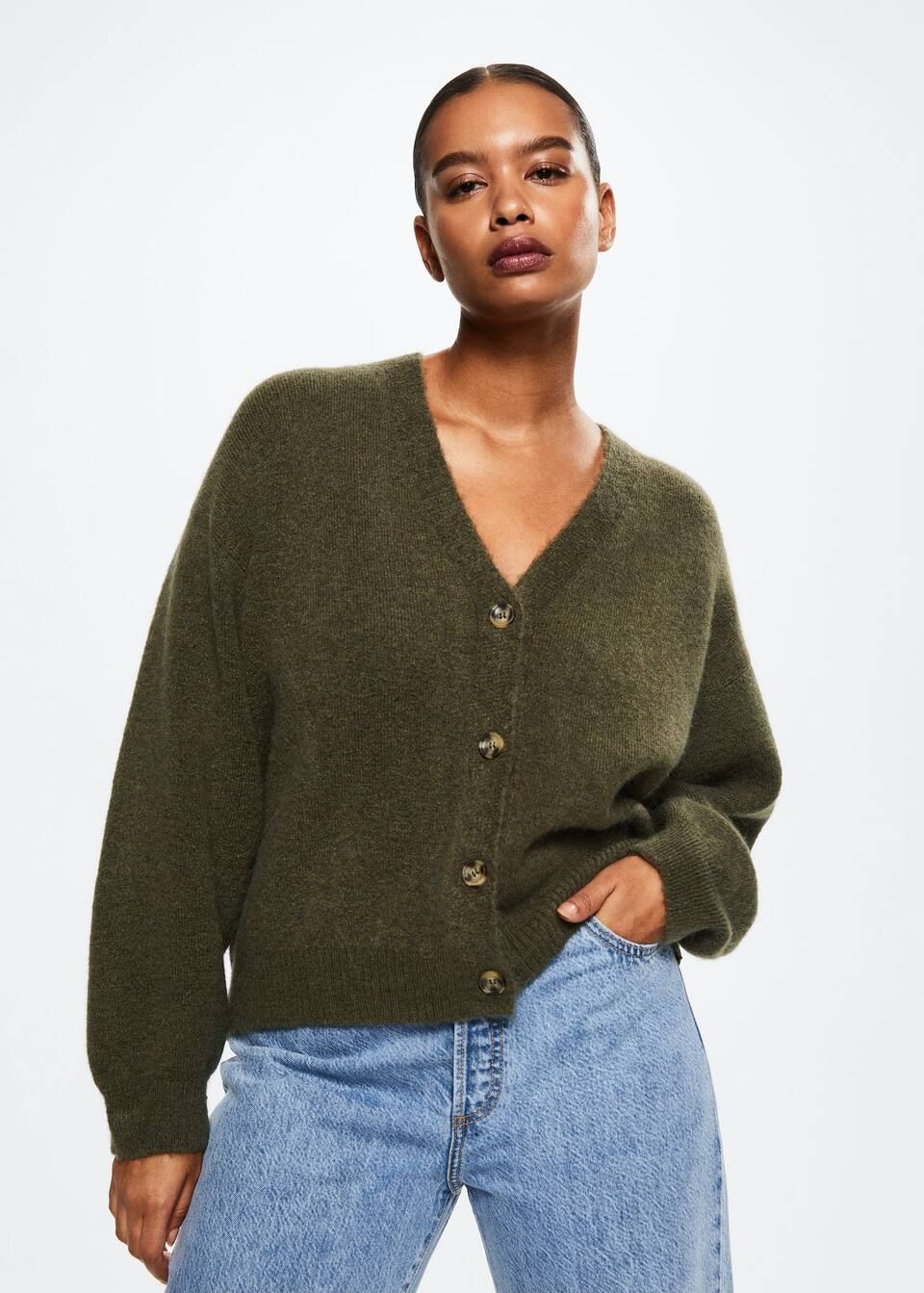 Button knit cardigan -  Women | Mango USA | MANGO (US)