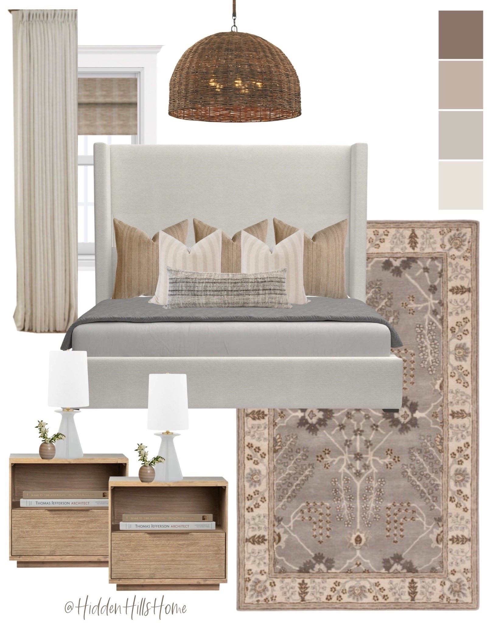 Bedroom decor, primary bedroom decor ideas, master bedroom mood board #bed

#LTKHome #LTKSaleAlert #LTKSeasonal