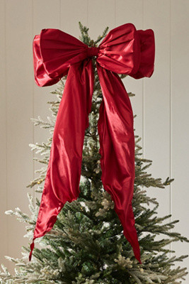 Satin Bow Tree Topper | Anthropologie (US)