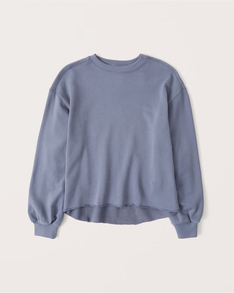 Terry Cutoff Crew Sweatshirt | Abercrombie & Fitch (US)