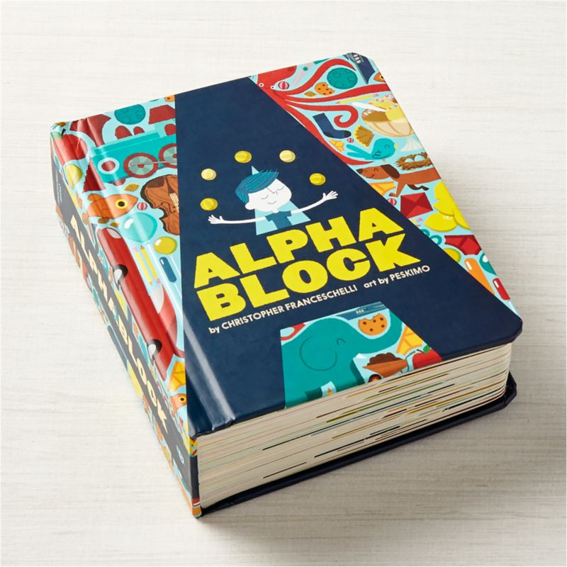 Alpha Block Baby Board Book + Reviews | Crate & Kids | Crate & Barrel