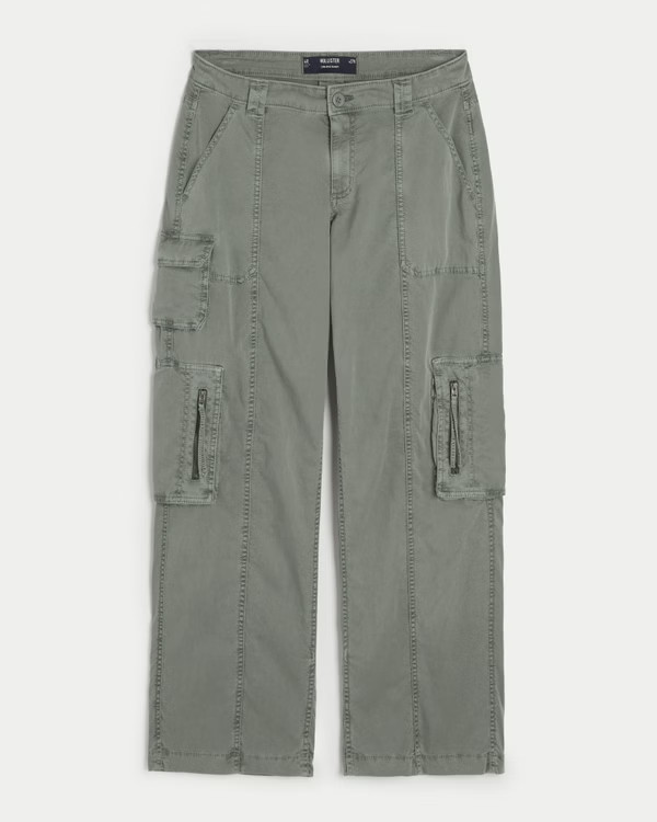 Women's Low-Rise Baggy Cargo Pants | Women's Bottoms | HollisterCo.com | Hollister (US)