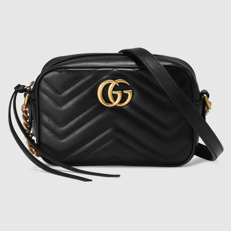 GUCCI GG Marmont Mini Camera Camera Bag, Black, Leather | Gucci (US)
