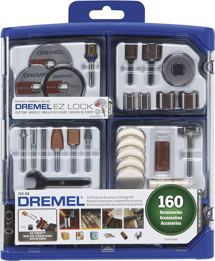 Dremel Rotary Tool Accessory Kit- 710-08- 160- EZ Lock Technology- 1/8 inch Shank- Cutting Bits, ... | Amazon (US)